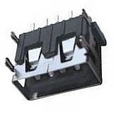 Horizontal/SMD USB socket /10mm SMD USB JACK, /MINI 10MM USB Connector 前插貼片USB母座,后貼前插USB插座 USB-TD-06